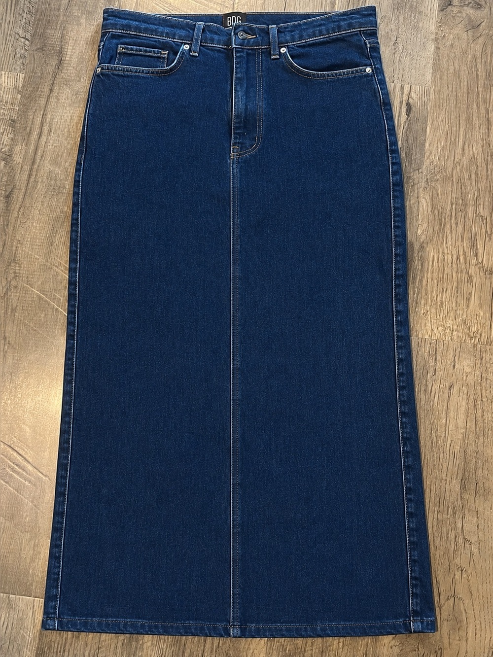 BDG Urban Outfitters Dark Blue Straight Denim Skirt Size 30